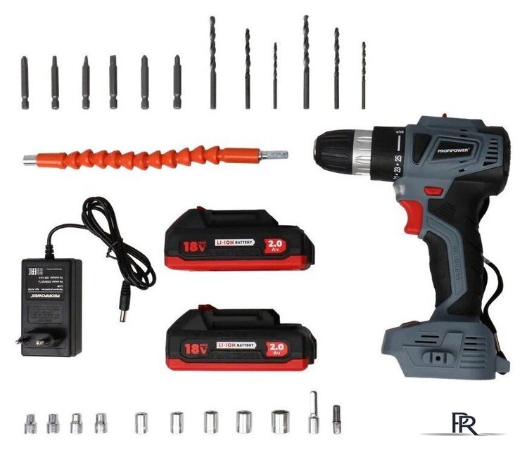 Дрель-шуруповерт Profipower MKBL-18BT (с 2-мя АКБ, кейс, набор оснастки) - Изображение №1 — Интернет-магазин ПроЗаказ