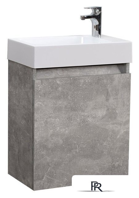  Belux Тумба с умывальником Темпо НП50 (31, бетон чикаго/светло-серый) - Изображение №1 — Интернет-магазин ПроЗаказ