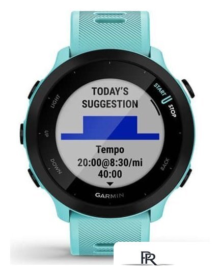 Умные часы Garmin Forerunner 55 (бирюзовый) - Изображение №5 — Интернет-магазин ПроЗаказ