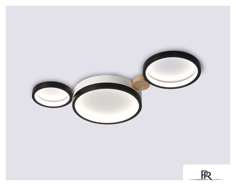 Припотолочная люстра Ambrella light FL4814/3 BK/WH - Изображение №1 — Интернет-магазин ПроЗаказ