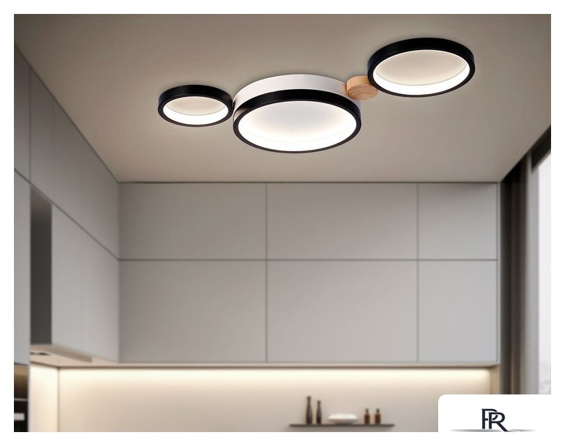 Припотолочная люстра Ambrella light FL4814/3 BK/WH - Изображение №8 — Интернет-магазин ПроЗаказ