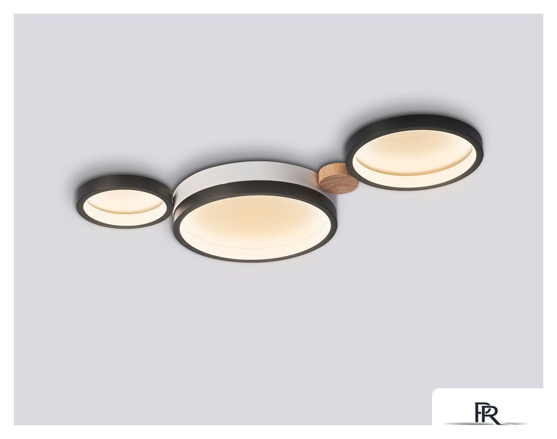 Припотолочная люстра Ambrella light FL4814/3 BK/WH - Изображение №5 — Интернет-магазин ПроЗаказ