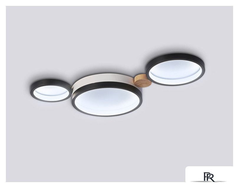 Припотолочная люстра Ambrella light FL4814/3 BK/WH - Изображение №4 — Интернет-магазин ПроЗаказ