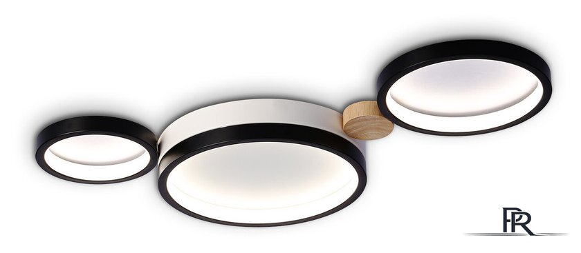 Припотолочная люстра Ambrella light FL4814/3 BK/WH - Изображение №2 — Интернет-магазин ПроЗаказ
