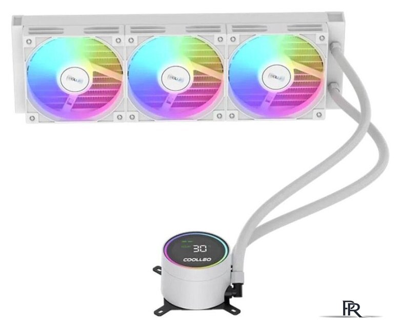 Система жидкостного охлаждения для процессора Coolleo Ice Fairy Dig 360 Lite (белый) - Изображение №4 — Интернет-магазин ПроЗаказ