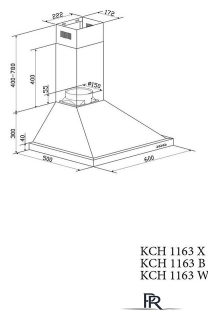 Кухонная вытяжка Kernau KCH 1163 W - Изображение №3 — Интернет-магазин ПроЗаказ