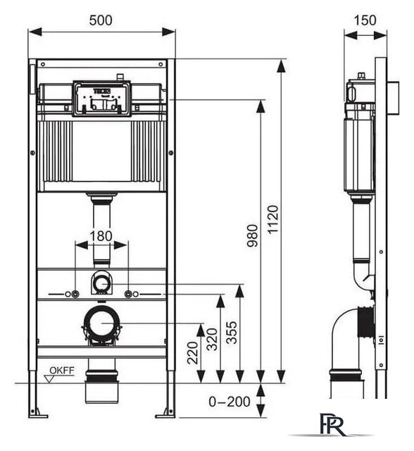 Унитаз подвесной Grado GD-W203T + TECE Kit 9400413 (с кнопкой смыва) - Изображение №10 — Интернет-магазин ПроЗаказ