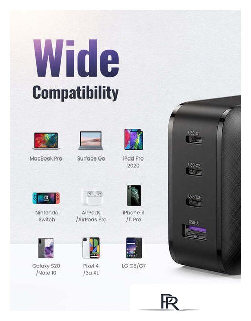 Сетевое зарядное Ugreen CD224 70774 - Изображение №3 — Интернет-магазин ПроЗаказ