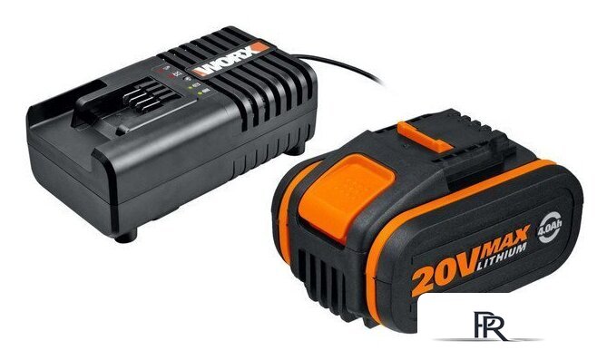 Аккумулятор с зарядным устройством Worx WA3604 (20В/4.0 Ah + 20В) - Изображение №1 — Интернет-магазин ПроЗаказ