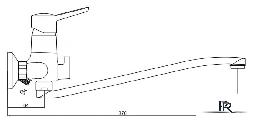 Смеситель Gross Aqua Alfa 7211313C-35S - Изображение №2 — Интернет-магазин ПроЗаказ