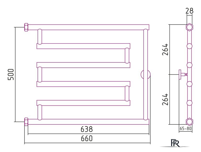 Полотенцесушитель Сунержа High-Tech model 