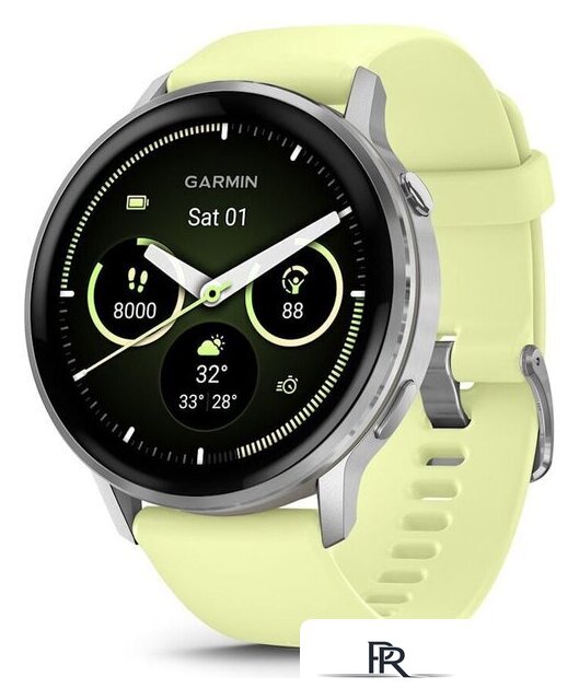 Умные часы Garmin Venu 4 45 мм (серебристый/желтый) - Изображение №1 — Интернет-магазин ПроЗаказ