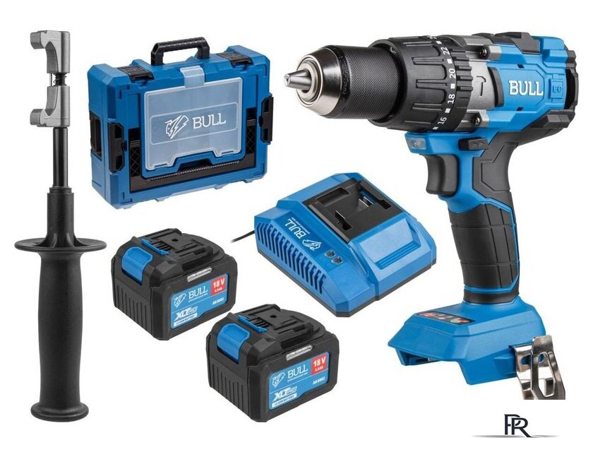 Ударная дрель-шуруповерт Bull SR 1805 Xcase XLTpro 1329883 (с 2-мя АКБ, кейс) - Изображение №1 — Интернет-магазин ПроЗаказ