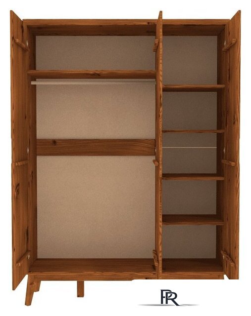 Шкаф распашной ФанДОК Доната 1 Ф-137.1-01 (светлый орех) - Изображение №4 — Интернет-магазин ПроЗаказ