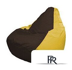 Кресло-мешок Flagman Груша Супер Мега 4XL Г5.1-320 (коричневый/желтый) - Изображение №1 — Интернет-магазин ПроЗаказ