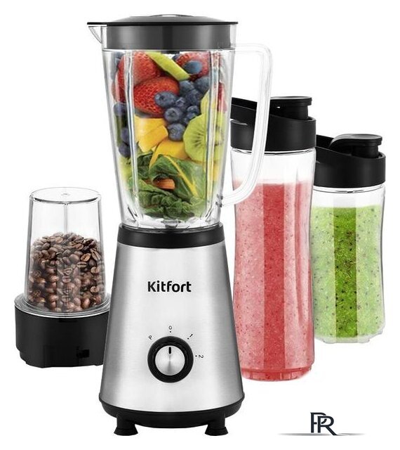 Стационарный блендер Kitfort KT-1340-3 (серебристый) - Изображение №1 — Интернет-магазин ПроЗаказ