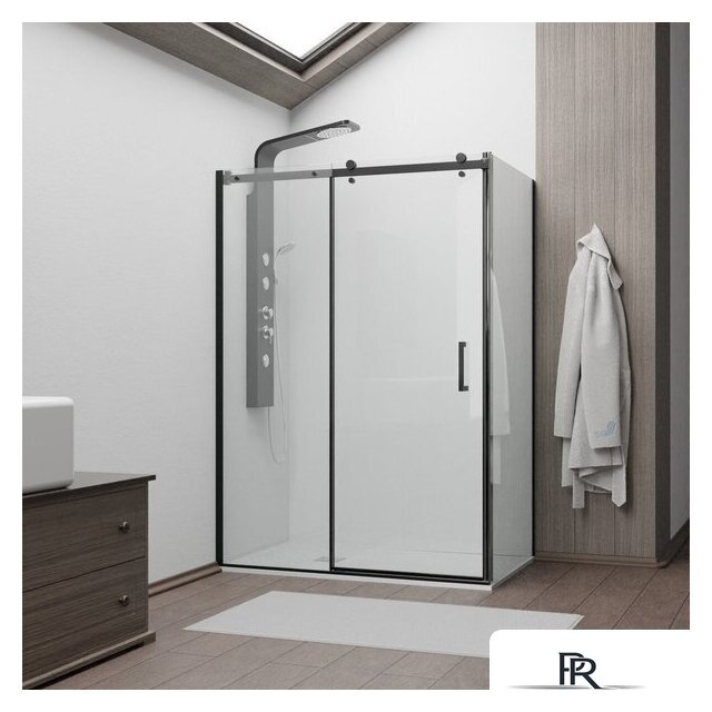 Душевой уголок RGW TO-44B (TO-14B + Z-050-2B) 02074450-14 150x100 (черный/прозрачное стекло) - Изображение №1 — Интернет-магазин ПроЗаказ