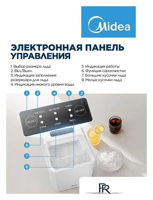 Льдогенератор Midea MERI12B01RUWH - Изображение №4 — Интернет-магазин ПроЗаказ