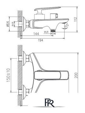 Смеситель Haiba HB60548-8 (белый) - Изображение №2 — Интернет-магазин ПроЗаказ
