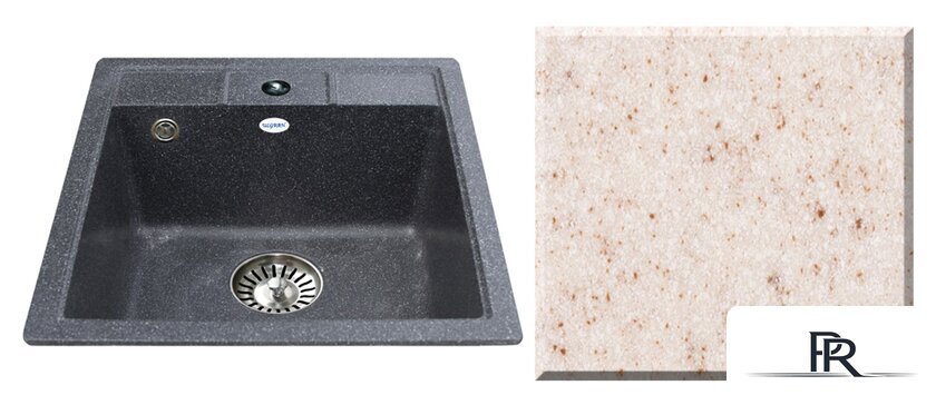 Кухонная мойка Ulgran U-406 (бежевый) - Изображение №1 — Интернет-магазин ПроЗаказ