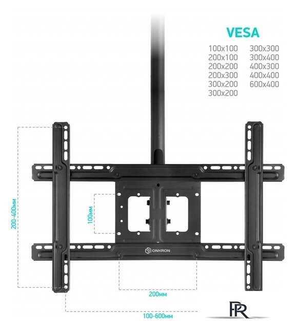 Кронштейн для телевизора Onkron N1L (черный) - Изображение №4 — Интернет-магазин ПроЗаказ