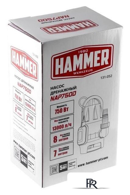 Дренажный насос Hammer NAP750D - Изображение №9 — Интернет-магазин ПроЗаказ