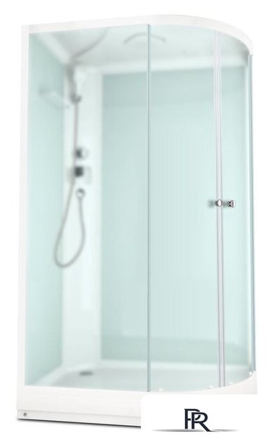 Душевая кабина Domani-Spa Delight 128 120x80 L (сатин-матированное стекло/белый) - Изображение №1 — Интернет-магазин ПроЗаказ