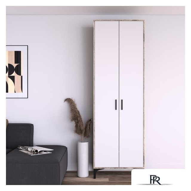 Шкаф распашной Кастанье Кантри ШК 70.2 (белый/дуб юкон) - Изображение №4 — Интернет-магазин ПроЗаказ