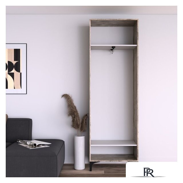 Шкаф распашной Кастанье Кантри ШК 70.2 (белый/дуб юкон) - Изображение №3 — Интернет-магазин ПроЗаказ