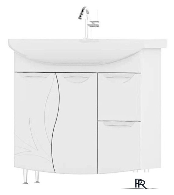  Volna Тумба под умывальник Adel 80 2D.2Y напольная Балтика - Изображение №1 — Интернет-магазин ПроЗаказ