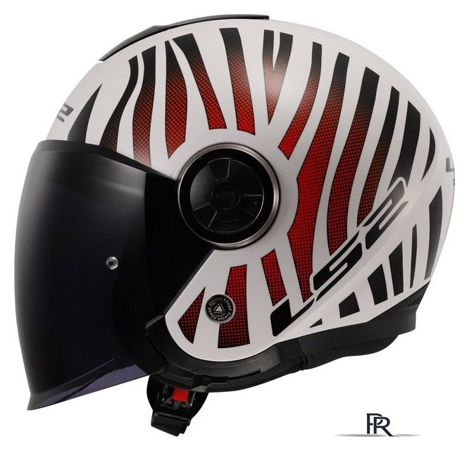 Мотошлем LS2 OF620 Classy Cool (L, белый/красный) - Изображение №2 — Интернет-магазин ПроЗаказ