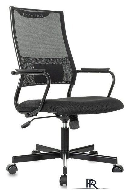 Офисное кресло Бюрократ CH Balance черный Elastic-102 TW-11 (сетка/ткань крестовина металл черный) - Изображение №1 — Интернет-магазин ПроЗаказ