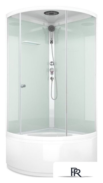 Душевая кабина Domani-Spa Simple High 90x90 (прозрачное стекло/белый) - Изображение №1 — Интернет-магазин ПроЗаказ