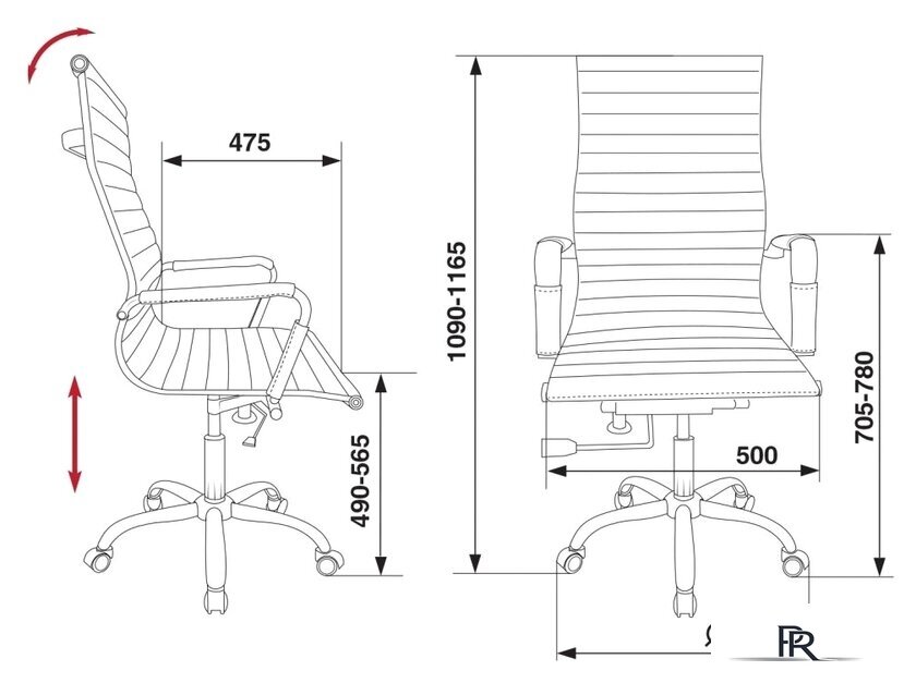 Офисное кресло Бюрократ CH-883 (черный) - Изображение №3 — Интернет-магазин ПроЗаказ