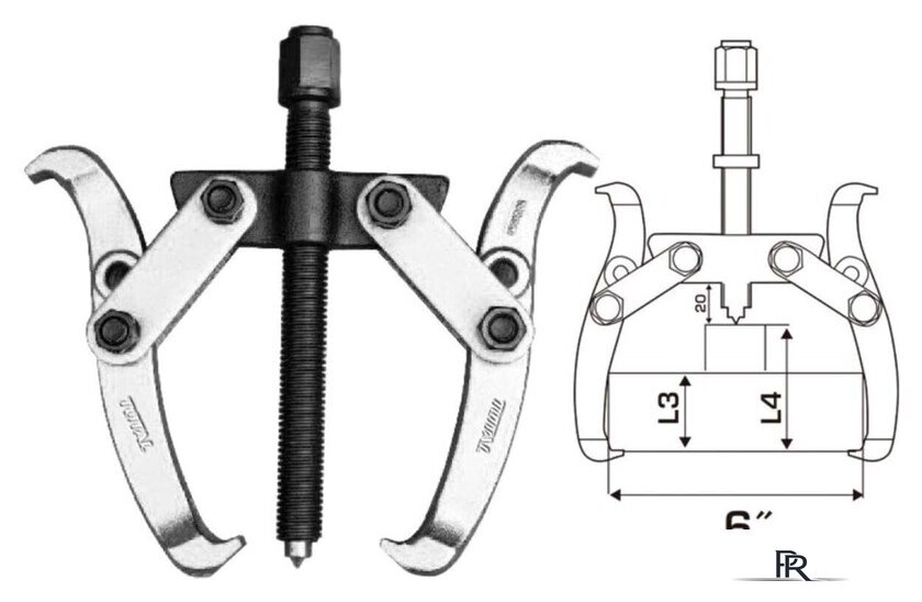 Съемник подшипников Total THTGP266 - Изображение №2 — Интернет-магазин ПроЗаказ
