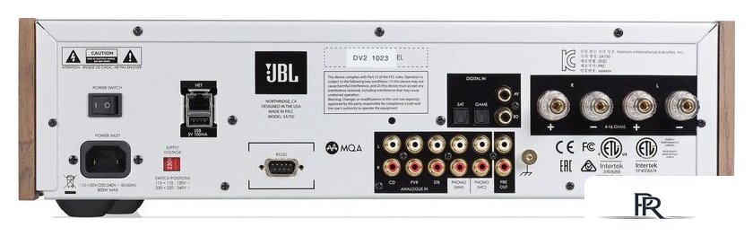 Сетевой интегральный усилитель JBL SA750 (серебристый/орех) - Изображение №3 — Интернет-магазин ПроЗаказ