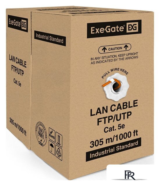 Кабель ExeGate FUTP4-C5e-CU-S24-IN-LSZH-OR-305 FTP - Изображение №2 — Интернет-магазин ПроЗаказ