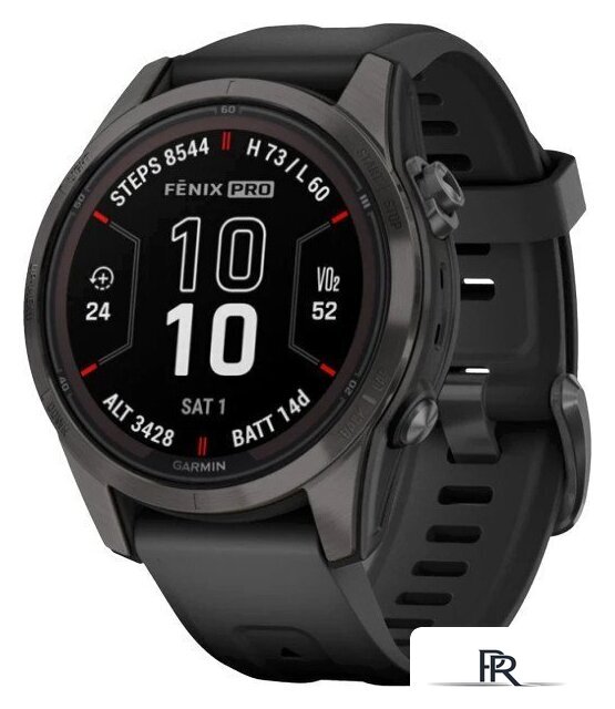 Умные часы Garmin Fenix 7S Pro Sapphire Solar (карбоново-серый титан/черный) - Изображение №1 — Интернет-магазин ПроЗаказ