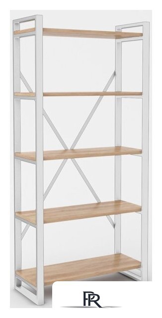Стеллаж Hype Mebel Стандарт-2 50x200 (белый/дуб галифакс натуральный) - Изображение №1 — Интернет-магазин ПроЗаказ