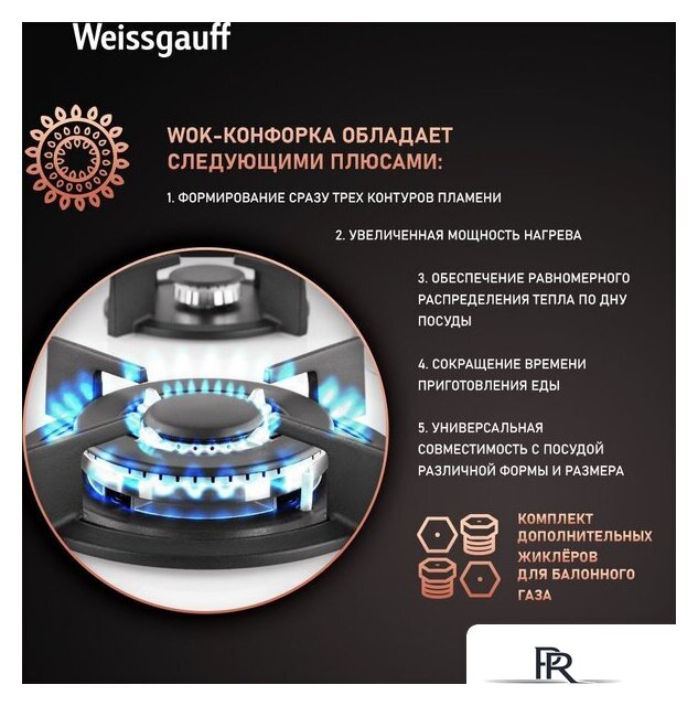 Варочная панель Weissgauff HG 640 WGH - Изображение №7 — Интернет-магазин ПроЗаказ