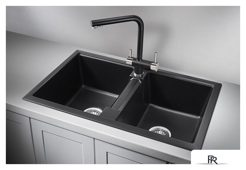 Кухонная мойка Granula GR-8101 (шварц) - Изображение №2 — Интернет-магазин ПроЗаказ