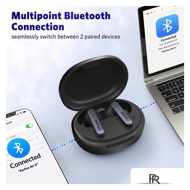 Наушники EarFun Air S (черный) - Изображение №6 — Интернет-магазин ПроЗаказ