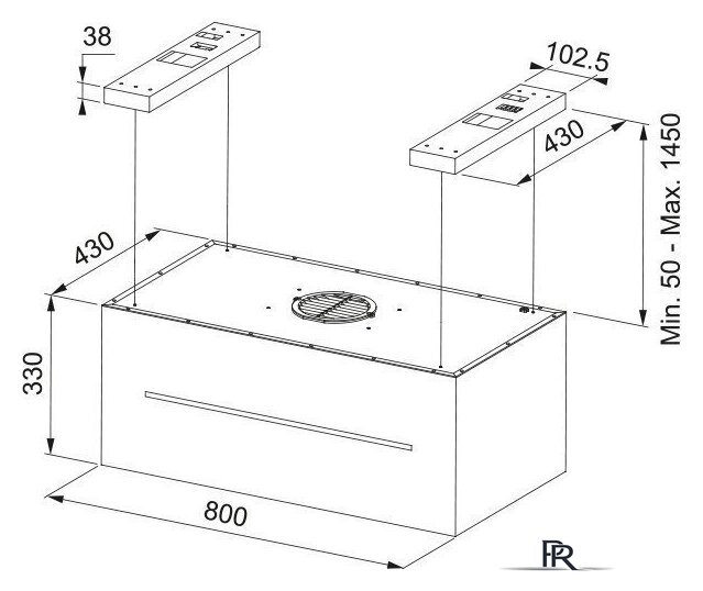 Кухонная вытяжка Franke Maris FMAS BK Extra Matt F80 KL 345.0698.564 - Изображение №23 — Интернет-магазин ПроЗаказ