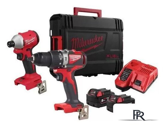  Milwaukee M18 BLPP2A3-502X 4933492844 (шуруповерт, винтоверт, 2 АКБ, кейс) - Изображение №1 — Интернет-магазин ПроЗаказ