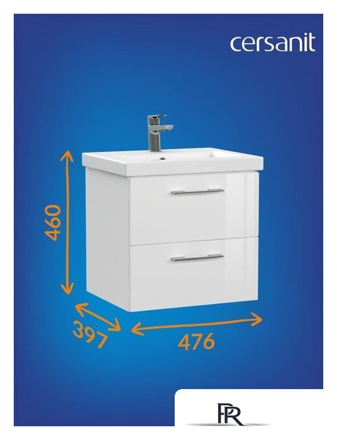  Cersanit Тумба под умывальник Lara 50 Como 50 64131 - Изображение №9 — Интернет-магазин ПроЗаказ