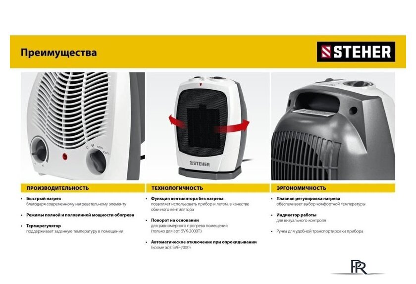 Тепловентилятор Steher SVE-2000 - Изображение №11 — Интернет-магазин ПроЗаказ