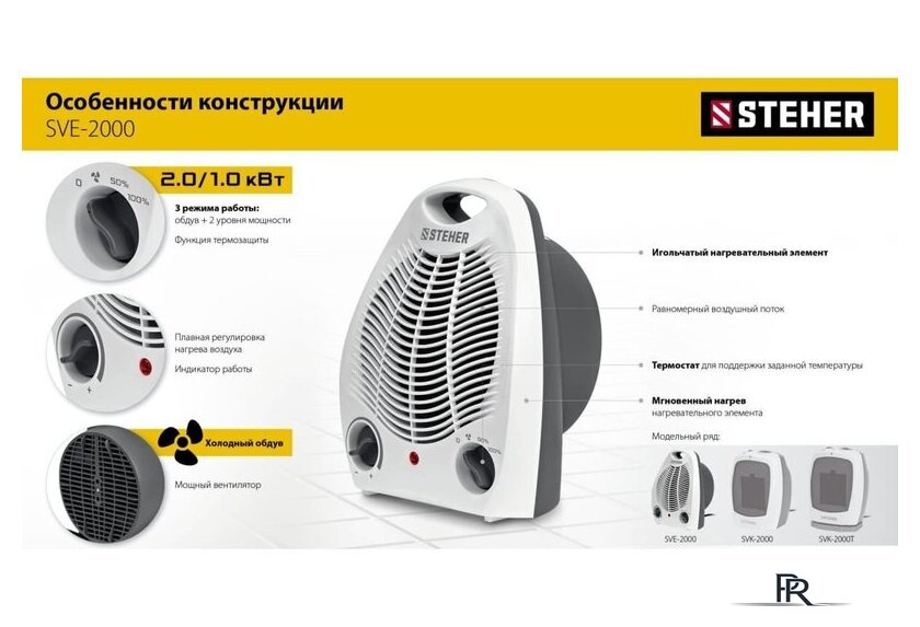 Тепловентилятор Steher SVE-2000 - Изображение №13 — Интернет-магазин ПроЗаказ