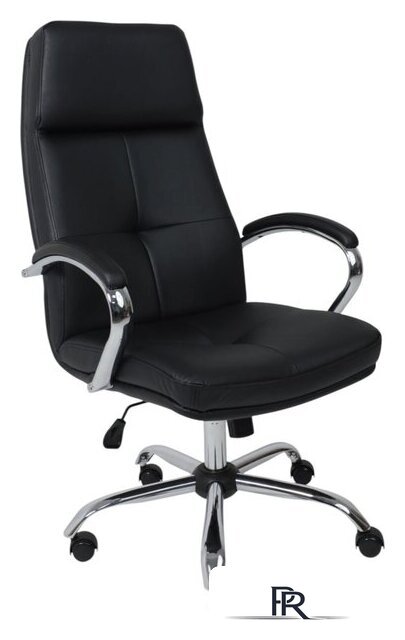 Офисное кресло AksHome Немига 1 (кожа натуральная Black/основание хром) - Изображение №1 — Интернет-магазин ПроЗаказ