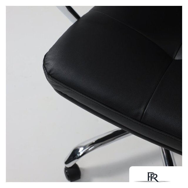 Офисное кресло AksHome Немига 1 (кожа натуральная Black/основание хром) - Изображение №10 — Интернет-магазин ПроЗаказ