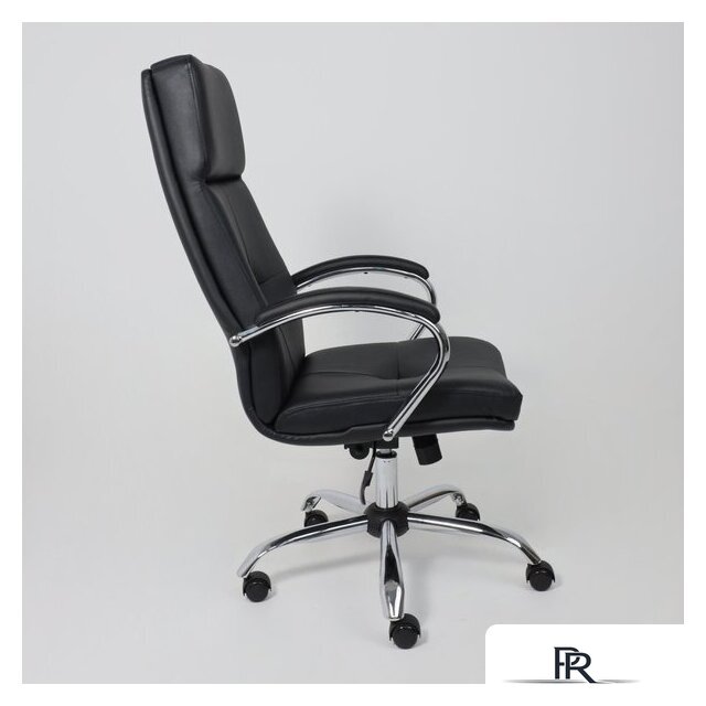 Офисное кресло AksHome Немига 1 (кожа натуральная Black/основание хром) - Изображение №5 — Интернет-магазин ПроЗаказ